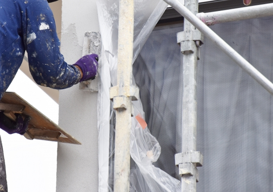 外壁の塗装作業