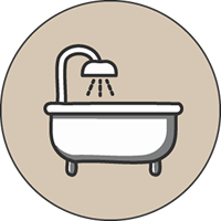 浴槽のアイコン